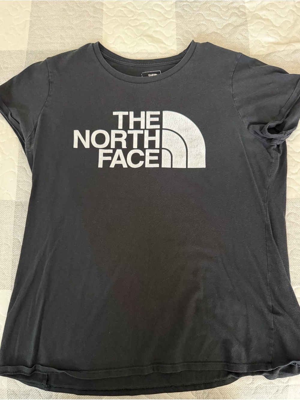 The North Face Women's Black Tee with White Logo